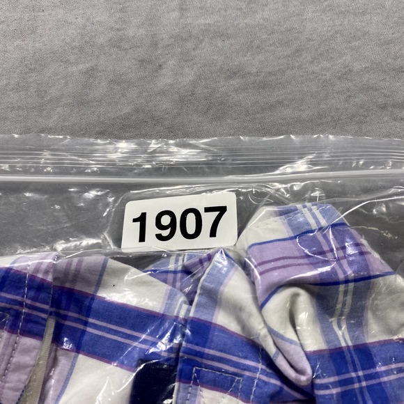 Columbia PFG Shirt Mens XL Blue Plaid Button Up Vented Fishing Outdoor Camp - Picture 9 of 9